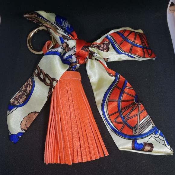 Orang Tassel Keychain Bag Charm K004O-M004/5 - Picture 2 of 3